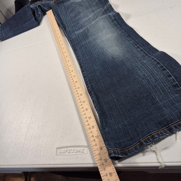 Lucky Brand USA Button Fly Lil Maggie Bootcut Vintage Mid Rise Blue Jeans 28 - Picture 6 of 7